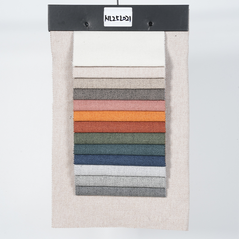 Børstet Interlaced Strips Polyester Sofastof